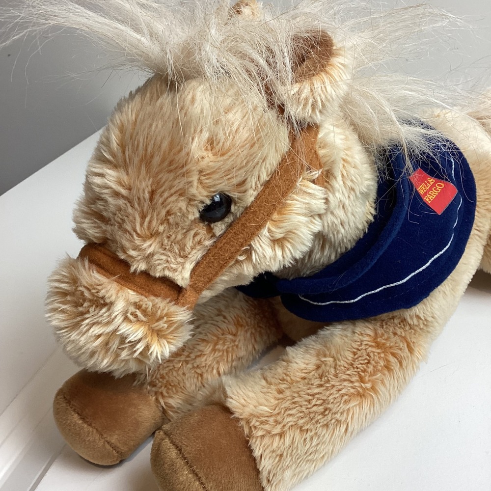 Wells Fargo Legendary Pony Nellie 2015 Plush Stuffed Animal Horse Tan Blonde